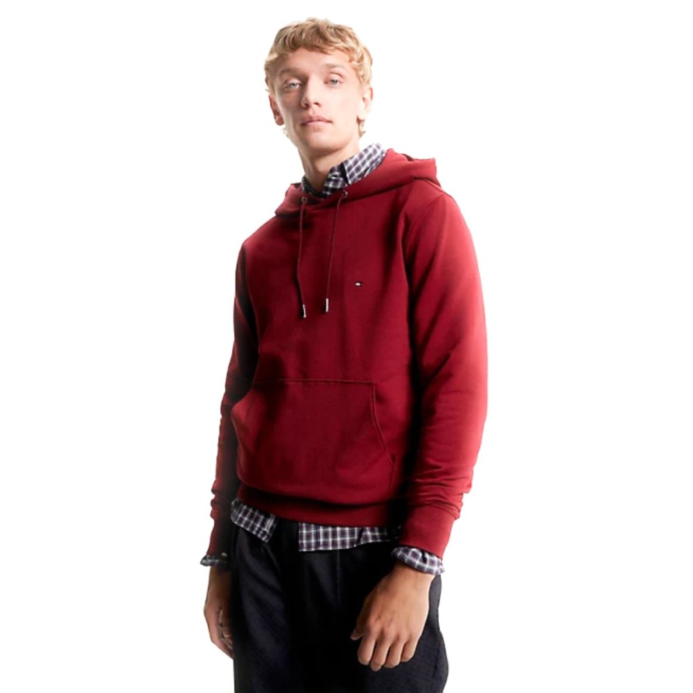 Felpa tommy sales hilfiger uomo rossa