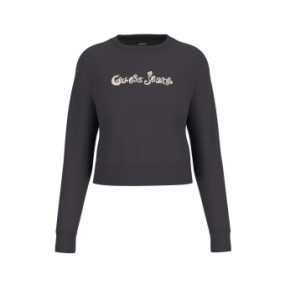 Felpa Guess Jeans Donna Cropped Flower